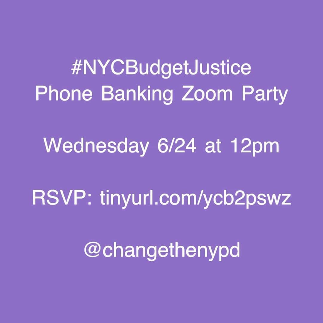 タヴィ・ゲヴィンソンさんのインスタグラム写真 - (タヴィ・ゲヴィンソンInstagram)「This Tuesday at City Hall. One week before the NYC budget is due. Now is the time to keep the pressure on @nycmayor @coreyjohnsonnyc and @nyccouncil to #DefundNYPD by at least $1 billion and #InvestInCommunities! THIS IS IT! Link in bio to register. Organized by @vocalnewyork! 🔹 If you can't show up IRL: join their online action (same link) and swipe for 4 phone banking parties you can join on Zoom throughout the week. You'll hear directly from organizers, receive scripts, and make key calls to Council members! 🔹 Then...go to @shabdshabd to download, print & distribute this flier! 🔹 #occupytodefundnypd #defundthepolice #nycbudgetjustice #blacklivesmatter」6月21日 1時38分 - tavitulle