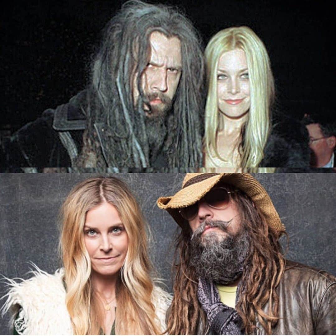 ロブ・ゾンビのインスタグラム：「The Zombies over the years. Top pic 1999 - bottom pic 2016 .  #robzombie #sherimoonzombie」