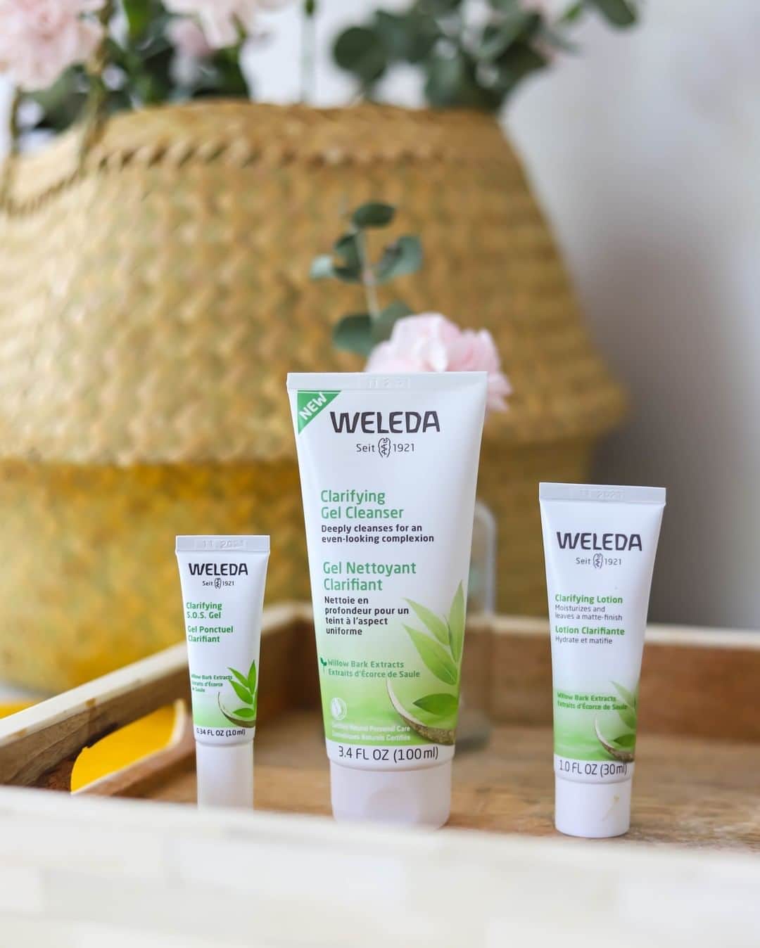 Weledaのインスタグラム：「Routines yield results! ✨ Keep your skin clear and oil-free with our Clarifying Collection. Let us know if you've used a product in our Clarifying line! #WeledaSkin」