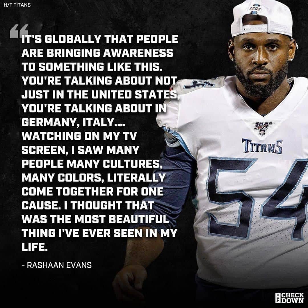NFLさんのインスタグラム写真 - (NFLInstagram)「Kevin Byard and Rashaan Evans are speaking up. (via @thecheckdown, h/t @gmfb, @titans)」6月21日 7時30分 - nfl