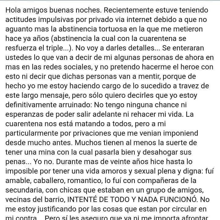 ヒフ・イラストレーションズさんのインスタグラム写真 - (ヒフ・イラストレーションズInstagram)「Una chica escrachó a este señor por mandarle una foto de su miembro sin ningún tipo de consentimiento, y ESTO FUE LO QUE EL PUBLICÓ. El mejor ejemplo de "no aclares que oscurece". Recuerden, no manden ningún tipo de foto, video, nude, etc sin consentimiento porque es acoso pipol. Respeto ante todo.❤ Y nada justifica que esta persona haya mandado lo que le mandó a la chica,  y mucho menos la horda de barbaridades que dijo a continuación.  Lo comparto pues me parece importante e indignante que haya gente que piensa de esa manera. El nivel de violencia en su discurso es impresionante.  Haga un bien, no sea como esta persona. (Las capturas están cortadas porque soy medio un queso con esto y no pude hacer que entre todo pero en mis stories deje el link a la nota donde pueden encontrar el posteo completo)」6月21日 10時25分 - hifu.ok