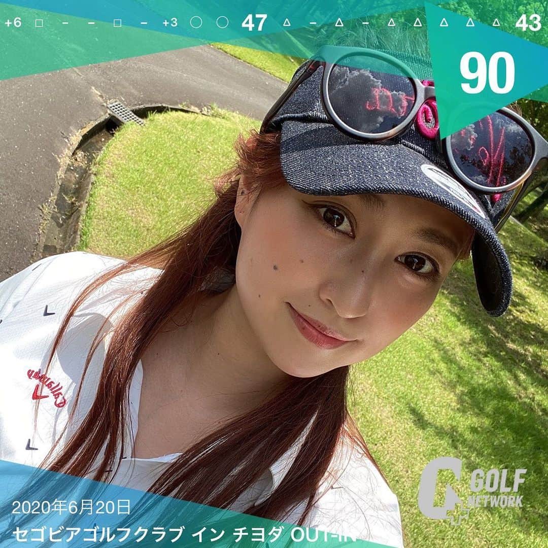 吉江瞳のインスタグラム：「最高のゴルフでした⛳️⛳️ レディースティーからだけど ベスト更新！！ びっくりするくらいうまくいった日！ 練習しなかったから最初すごく叩いてて今日はもう無理だと思ったけどバーディー2個もいただきました！ バーディーチャンスもたくさんでてくるくらい成長したー😍⛳️ あーもう楽しくてたまらない❤️ ゴルフ場もすっごくきれいでご飯も美味しかったー！ 早くまたラウンドする日決めたいっっ😂 #よしゴル #ゴルフ女子 #ゴルフ　#golf #ベスト更新　#レディースティー #セゴビアゴルフクラブインチヨダ #冷やし坦々麺 #ご飯が美味しい #素敵なゴルフ場 #早くゴルフがしたい #レギュラーでまわりたい」