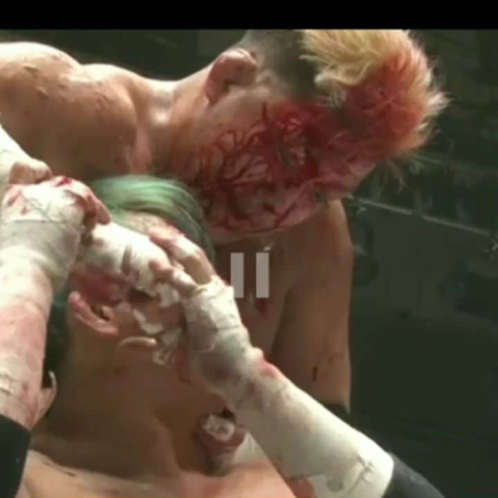 佐久田俊行のインスタグラム：「2019•2•11 Takeda vs Sakuda  It is the most brutal wrestling in Japan.  My ideal  #プロレス #prowrestling #lucha #luchalibre #프로레슬링 #摔角 #कुश्ती #Gulat #реслинг  #bjw #prowrestling #deathmatch #deathmatchwrestlling #toshiyukisakuda  #masashitakeda #大日本プロレス #デスマッチ  #殺し屋1#串 #閲覧注意 #bjw #iwtv」