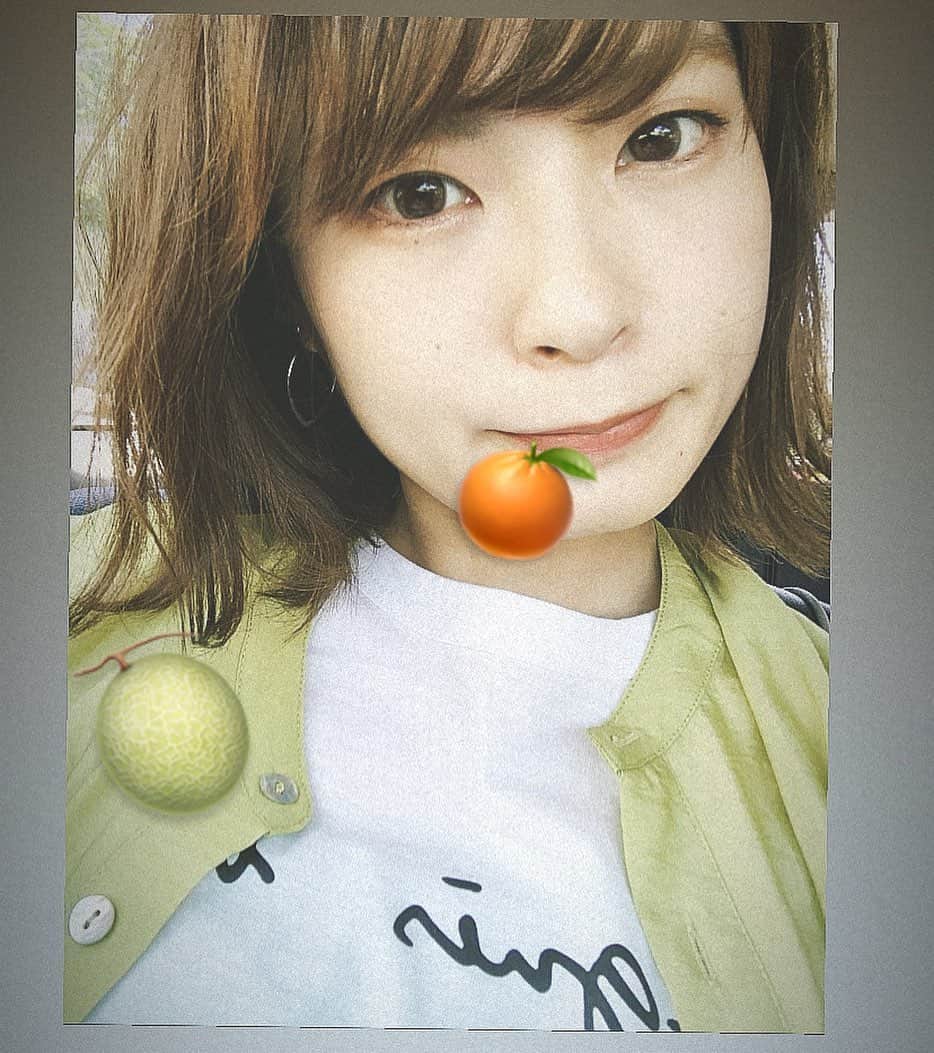 枝川結花のインスタグラム：「． ⚪️🟡🟠circle face🟡🟢🟠 ． #sundayfunday 🙂 #addictionsummer2020 ．」