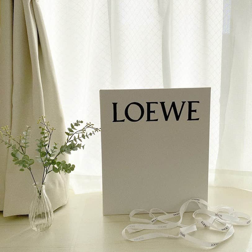 のインスタグラム：「thank you♡﻿ 旅行にも沢山持っていきたい☺️﻿ ﻿ ﻿ ﻿ #loewe#loewebag#basketbag」