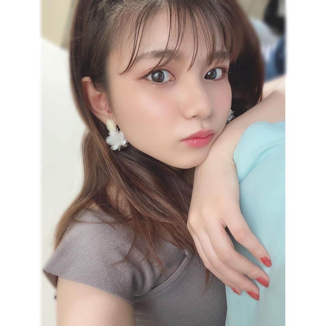 本田夕歩さんのインスタグラム写真 - (本田夕歩Instagram)「じゅーしーめいくした🍑オレンジじゃなくてピーチメイク🍑  #ジューシーメイク #makeup #夏メイク #メイクアップ」6月21日 17時53分 - pon_chan216