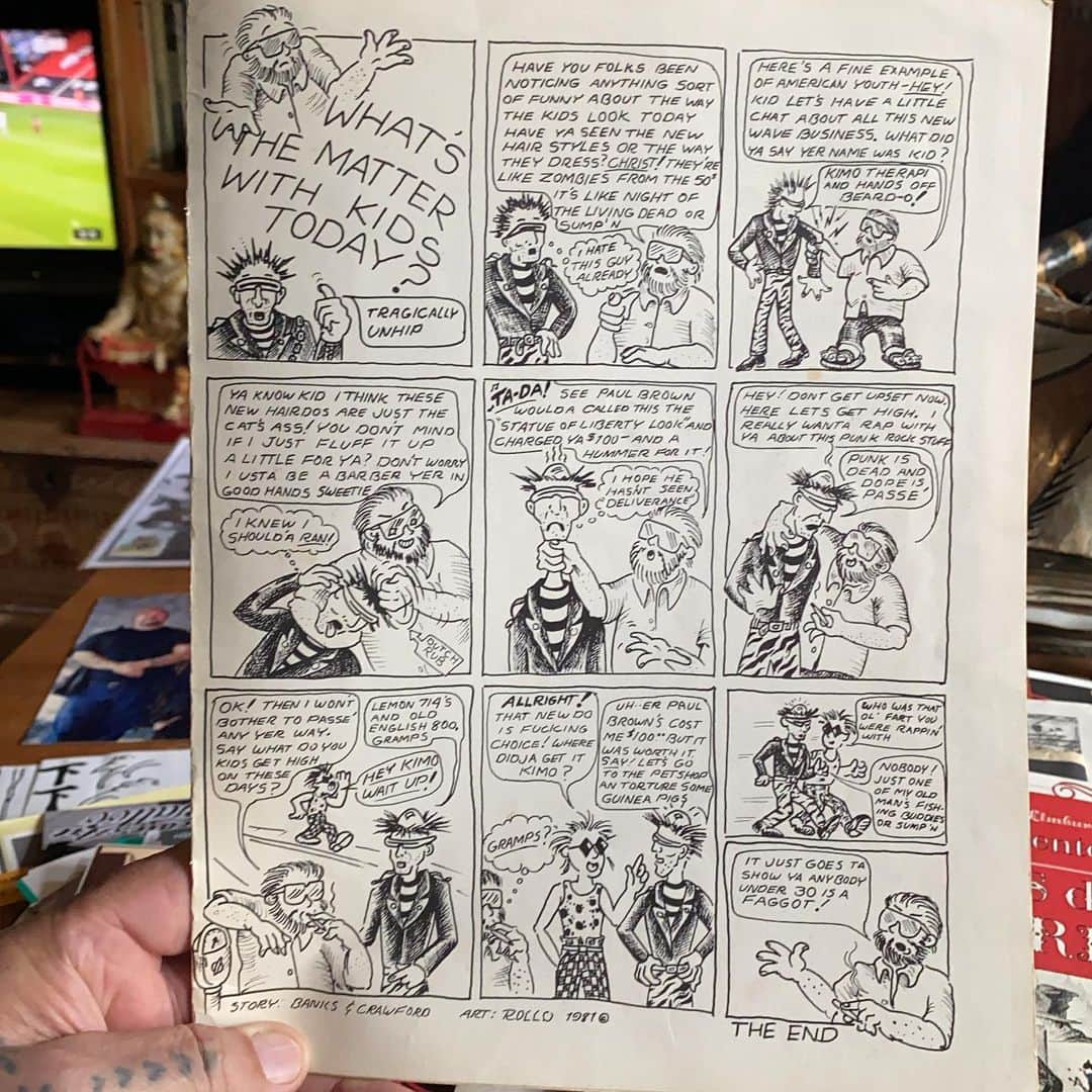 アムステルダム・タトゥー・ミュージアムのインスタグラム：「1981 comic by mike malone@honolulu babylon」