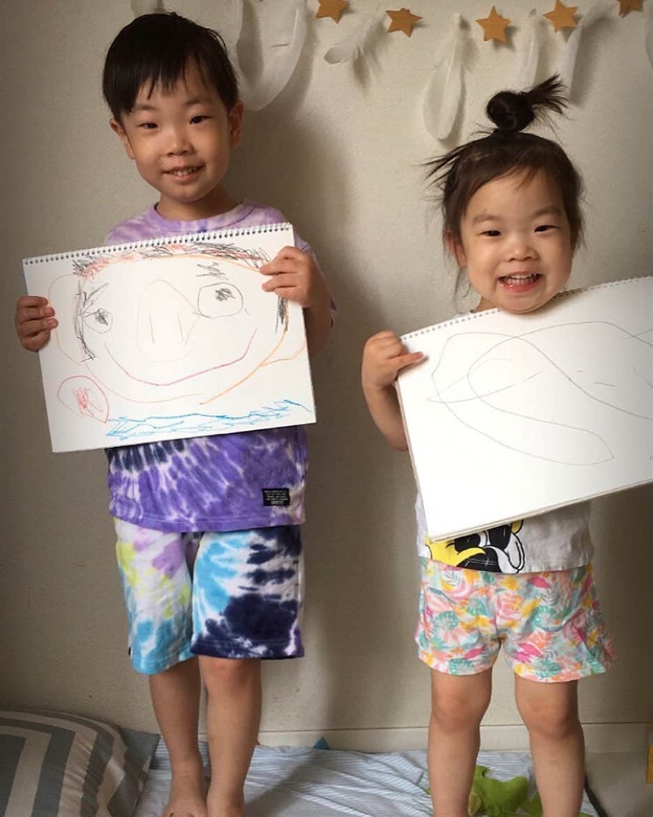 谷田部洸太郎のインスタグラム：「2020.6.21 素敵な似顔絵もありがとう👨🏻 #fathersday」