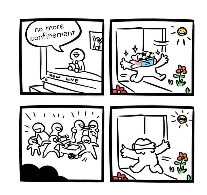 9GAGさんのインスタグラム写真 - (9GAGInstagram)「back to my hole⠀ 📹@mhuyocomics⠀ -⠀ #maskon #9gag」6月21日 19時00分 - 9gag