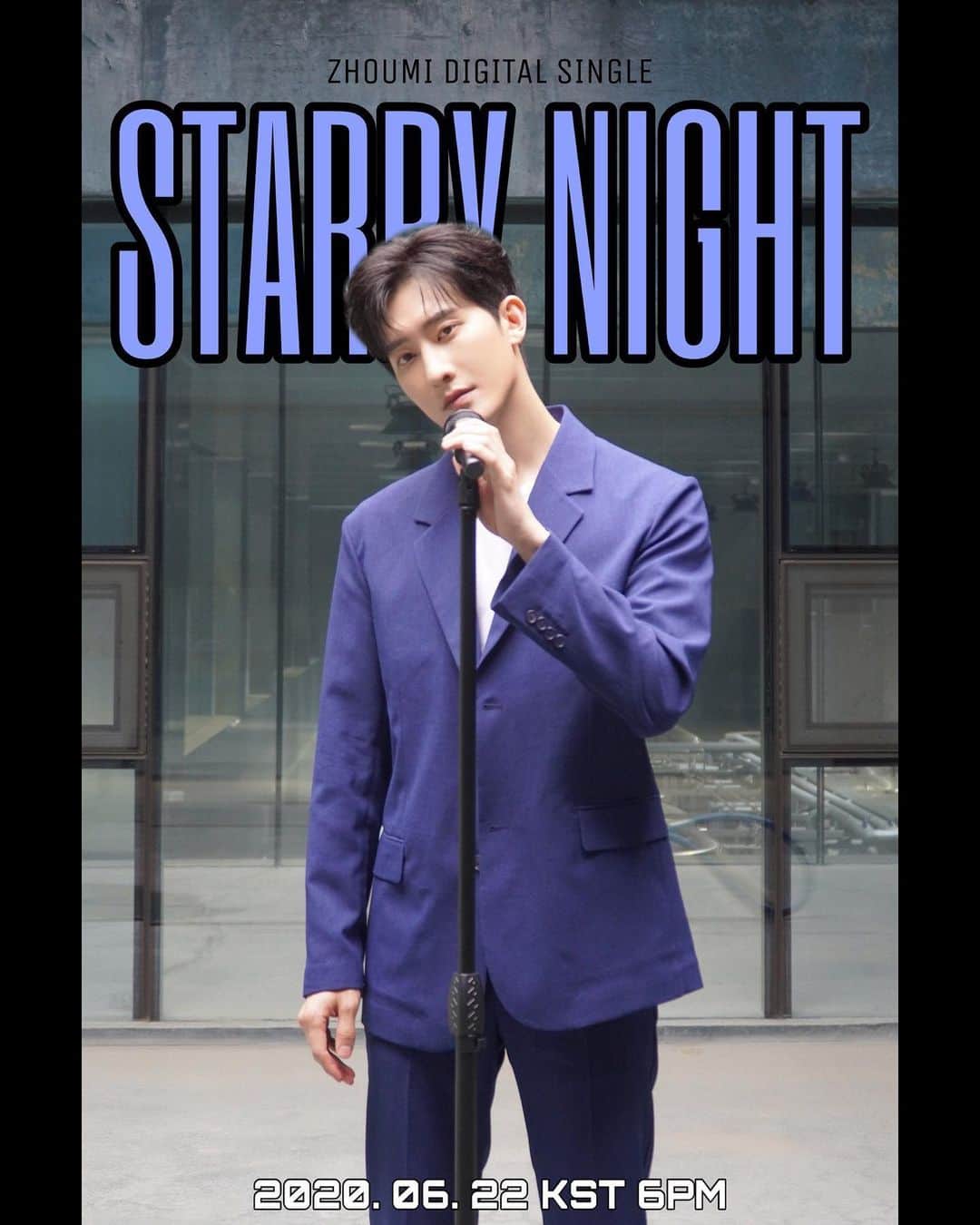 チョウミさんのインスタグラム写真 - (チョウミInstagram)「Tomorrow!!!! 😱😱😱 #ZHOUMI Digital Single [Starry Night] ‘Starry Night (With RYEOWOOK)’ 🎧2020.06.22. 6PM (KST)  #ZHOUMI #조미  #RYEOWOOK #려욱 #StarryNight」6月21日 19時17分 - zhouzhoumi419