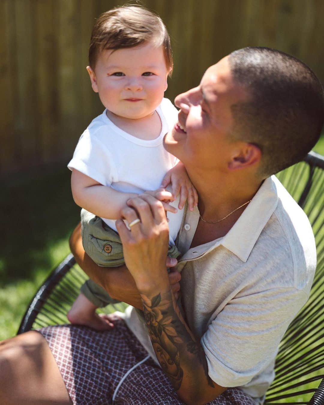 Club Monacoのインスタグラム：「@age_campana talks to us about his relationship with his father and how it's shaped his own approach to fatherhood. ⠀⠀⠀⠀⠀⠀⠀⠀⠀ "My father helped me understand the strength in vulnerability by always showing up for me when I needed him and providing me with invaluable guidance, but he never forced his opinions or advice on me. I always felt that I could approach him with anything and knew that he would be calm in his response. That dynamic has really made me reflect on my own relationship with my son and how I always want to be that safe space for him. I want him to know that he can come to me with anything. "」