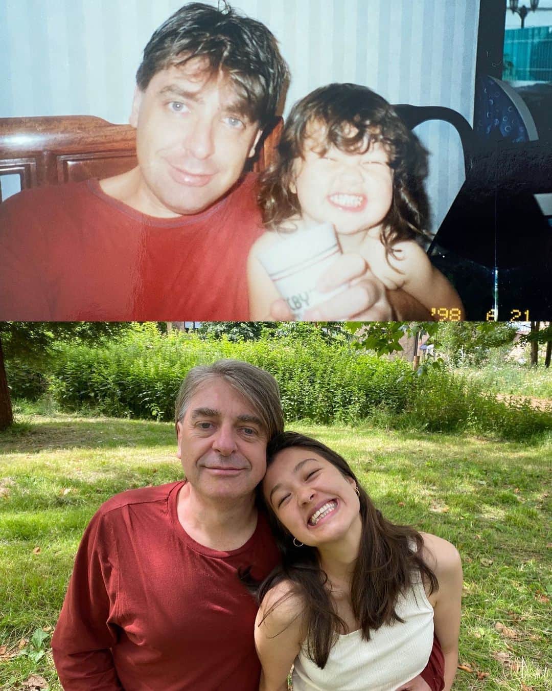 香華（KOuKA）のインスタグラム：「二十一年前！#父の日 Exactly 21 years ago! #happyfathersday 🤩」