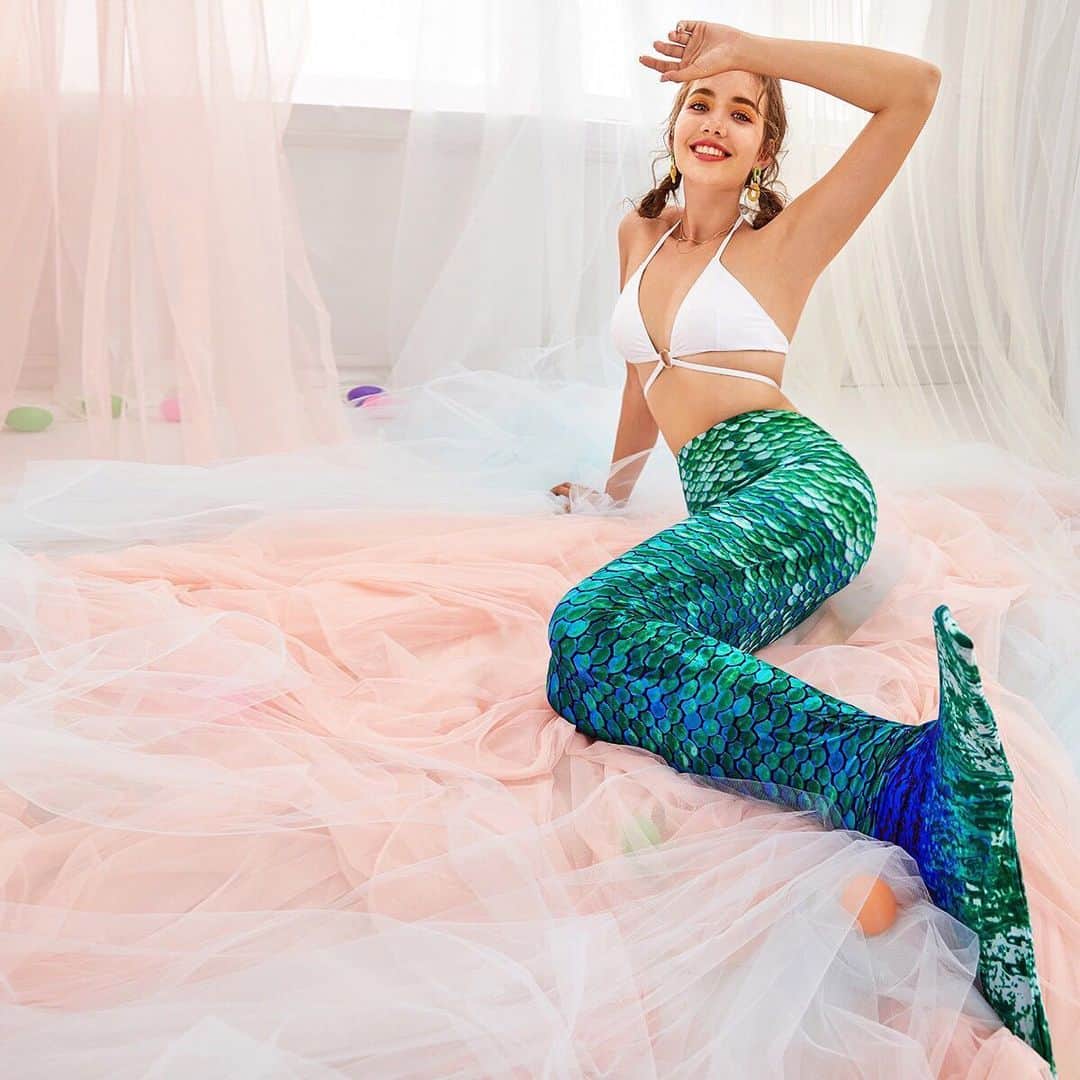 SHEINさんのインスタグラム写真 - (SHEINInstagram)「Mermaid vibes 🧜‍♀️ ID:1185352,1185367,1185393 #SHEIN #SHEINgals #SHEINstyle #SHEINss2020 #SHEINsummerfun #bikini #mermaid」6月21日 20時56分 - sheinofficial