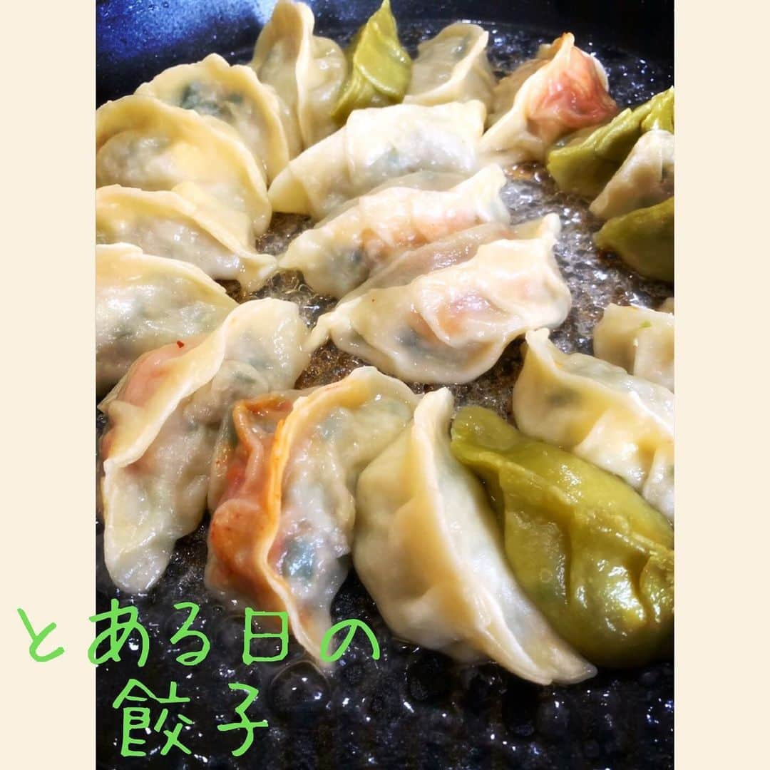 BEYOOOOONDSさんのインスタグラム写真 - (BEYOOOOONDSInstagram)「#高瀬くるみ です🐼  だいぶ前に、皮から餃子作った時の写真〜🥟 翡翠餃子（緑色の餃子）作ってみたかったの笑  飯テロ？笑  #BEYOOOOONDS #雨ノ森川海 #翡翠餃子 の #緑 は #抹茶パウダー です！ #赤い #餃子 は #キムチ入り #飯テロ 『Hello! SATOYAMA&SATOUMI Club』 #radiko さんでも聞けますよ〜 是非聴いてね！  #satoyama #satoumi #jorf」6月21日 21時10分 - beyooooonds_official