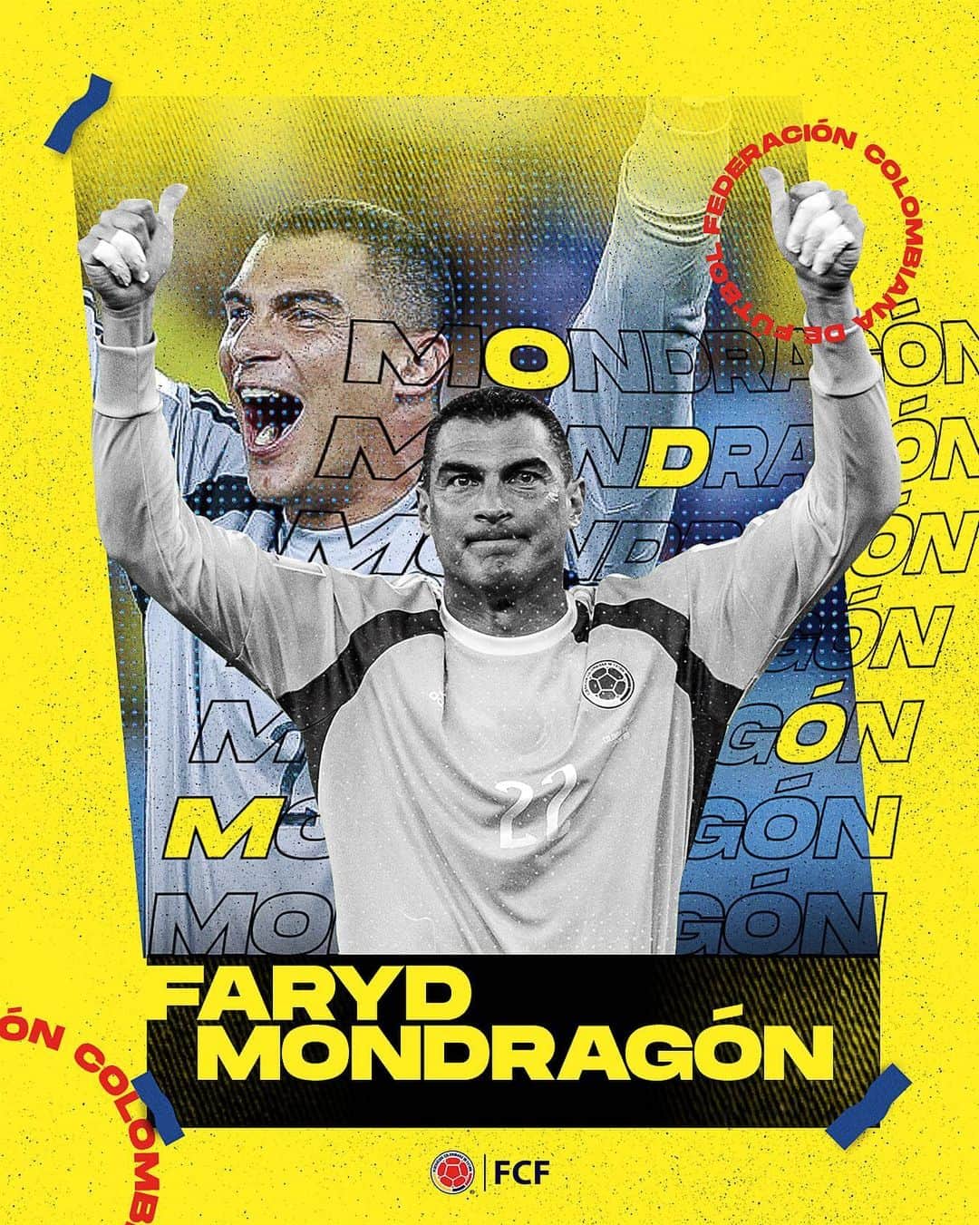 サッカー コロンビア代表チームのインスタグラム：「¡Feliz cumpleaños #️⃣4⃣9⃣ @farydmondragon !  Gracias por defender el arco de nuestra Selección durante tantos años 🧤🇨🇴」