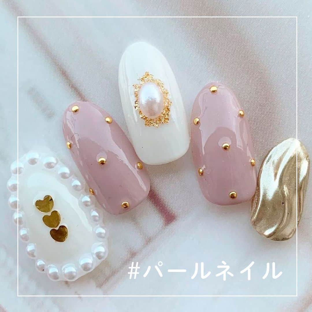 ホットペッパービューティー ネイル 公式 さんのインスタグラム写真 ホットペッパービューティー ネイル 公式 Instagram パール ネイル アクセいらずの華やかパールネイル 1枚目 ホワイト ピンクで女の子らしく パールが