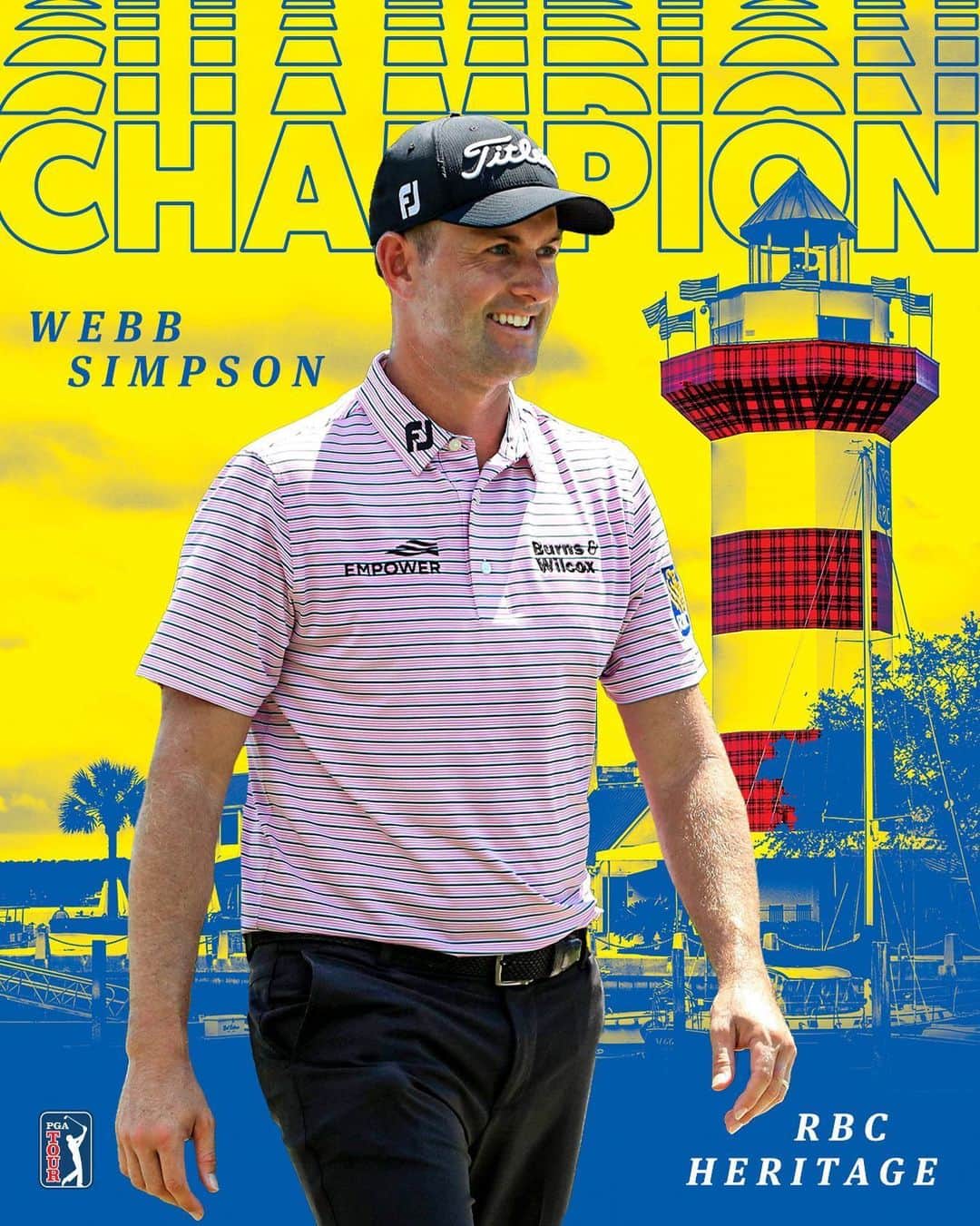 PGA TOURさんのインスタグラム写真 - (PGA TOURInstagram)「Second win of the season for @webbsimpson! A victory @rbcheritage moves him to No. 1 in the #FedExCup standings.」6月22日 9時36分 - pgatour