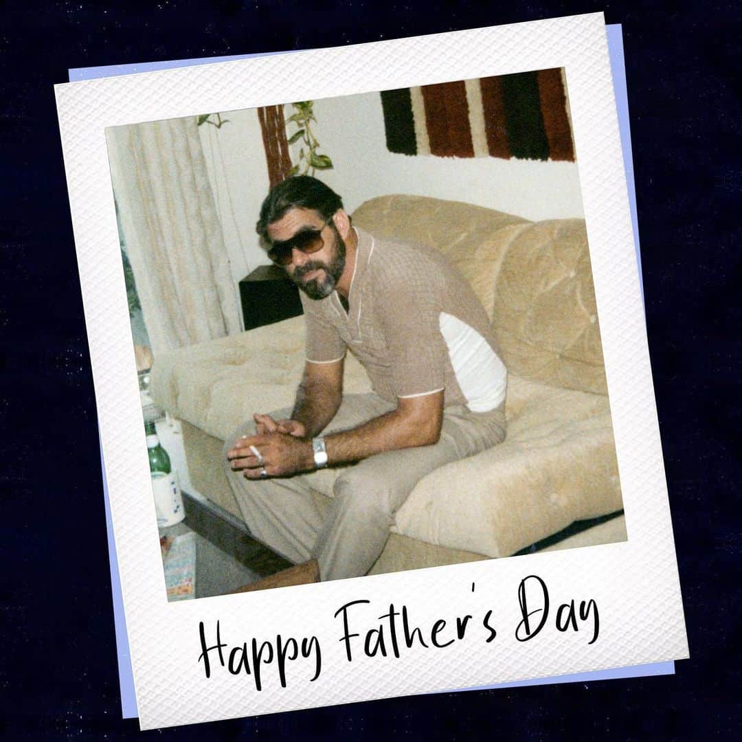 ピットブルのインスタグラム：「Happy Father’s Day • Feliz Dia Del Padre. Dale! #happyfathersday」