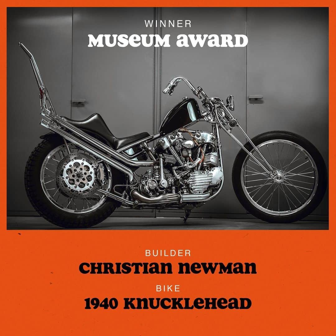 Harley-Davidsonさんのインスタグラム写真 - (Harley-DavidsonInstagram)「@ctnewman - winner of the Harley-Davidson Museum Award chosen by the @HDMuseum staff & presented by Bill Davidson, Vice President of the H-D Museum and great-grandson of Harley-Davidson’s co-founder, William A. Davidson. 📸 @chopskee」6月22日 7時18分 - harleydavidson