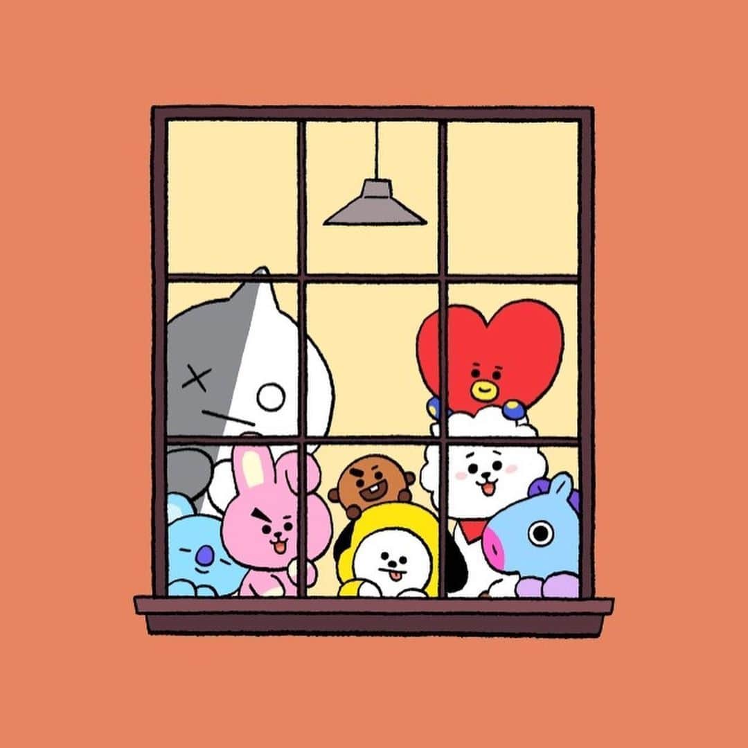 BT21 Stars of tomorrow, UNIVERSTAR!さんのインスタグラム写真 - (BT21 Stars of tomorrow, UNIVERSTAR!Instagram)「We may be apart, but never at heart. 🏠💓 ⠀ Check out our Instagram story to download! ⠀ #Always #together #everyday #Quarantine #Window #Wallpaper #BT21」6月22日 18時01分 - bt21_official