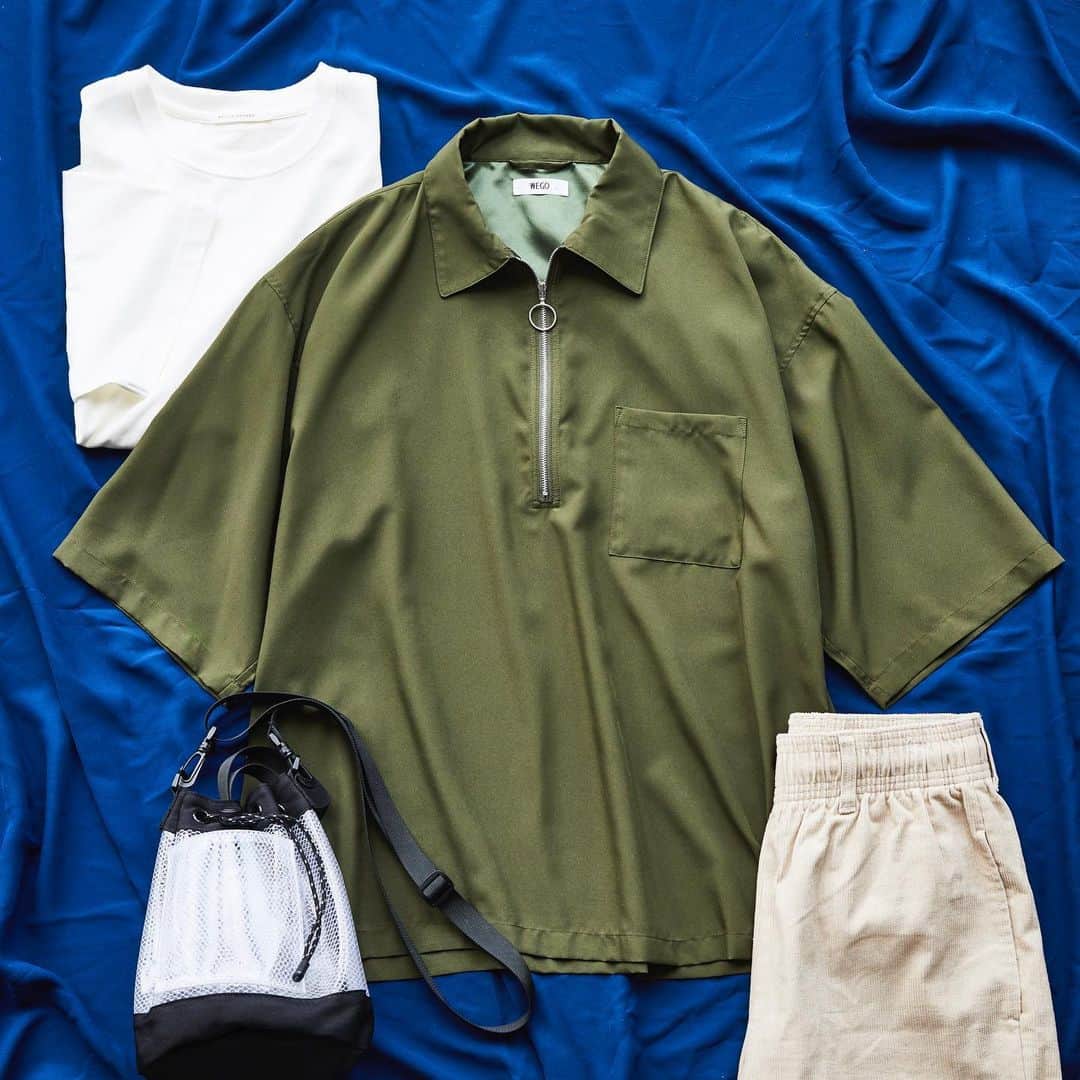 WEGOさんのインスタグラム写真 - (WEGOInstagram)「ㅤㅤㅤㅤㅤㅤㅤㅤㅤㅤㅤㅤㅤ ✔︎half zip shirt ¥3,299(tax in) color:beige/khaki/black ㅤㅤㅤㅤㅤㅤㅤㅤㅤㅤㅤㅤㅤ ゆったりしたシルエットにワンポイントのジップが入ったデザイン◎ サラッと着られるシャツはこれからの時期に大活躍！ ㅤㅤㅤㅤㅤㅤㅤㅤㅤㅤㅤㅤㅤㅤ #WEGO #ウィゴー #spring #summer #fashion #shirt #シャツ #halfzip #ハーフジップ #design #mens #メンズ」6月22日 18時29分 - wego_official