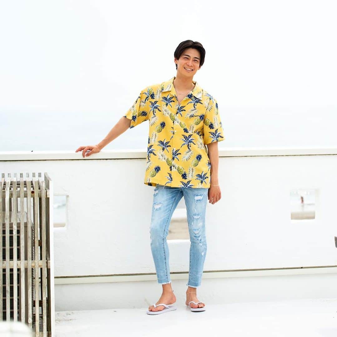 藤岡信昭さんのインスタグラム写真 - (藤岡信昭Instagram)「柄シャツとっても可愛い！！ #reroom #reroom_tokyo #shirtstyle  #mensfasion #pineapple」6月22日 13時41分 - ao_fuji02
