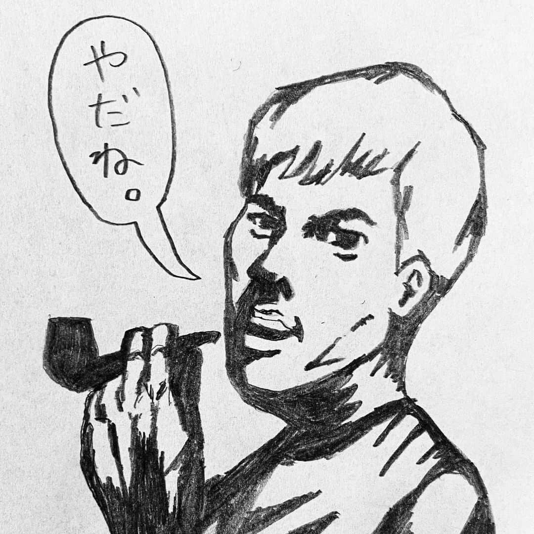 新山大さんのインスタグラム写真 - (新山大Instagram)「ダンディーなおじさんがくわえてるやつ、てっきりパイプだと思っていました。 #三コマ漫画 #3コマ漫画 #一日一作品 #57作品目 #缶コーヒー #BOSS #Pokka」6月22日 17時01分 - dai_niiyama