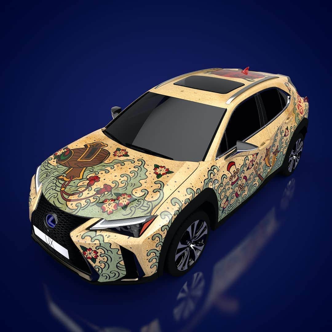 Lexus UKさんのインスタグラム写真 - (Lexus UKInstagram)「What do you think of this #TattooCar design by Yutaka from Saitama, Japan? Although not an 'official' entry to our Design your own Tattoo Car contest (open to UK residents only), we had to give this wonderfully retro livery, which was inspired by old Japanese advertisements and matchboxes, a mention.  #Design #CarDesign #Lexus #Carsofinstagram #Tattoo #Tattoos #Japanesetattoo #Japaneseart #Craftsmanship #LexusTattooCar @Yutaka_BeerGod #Japan」6月22日 17時31分 - lexusuk