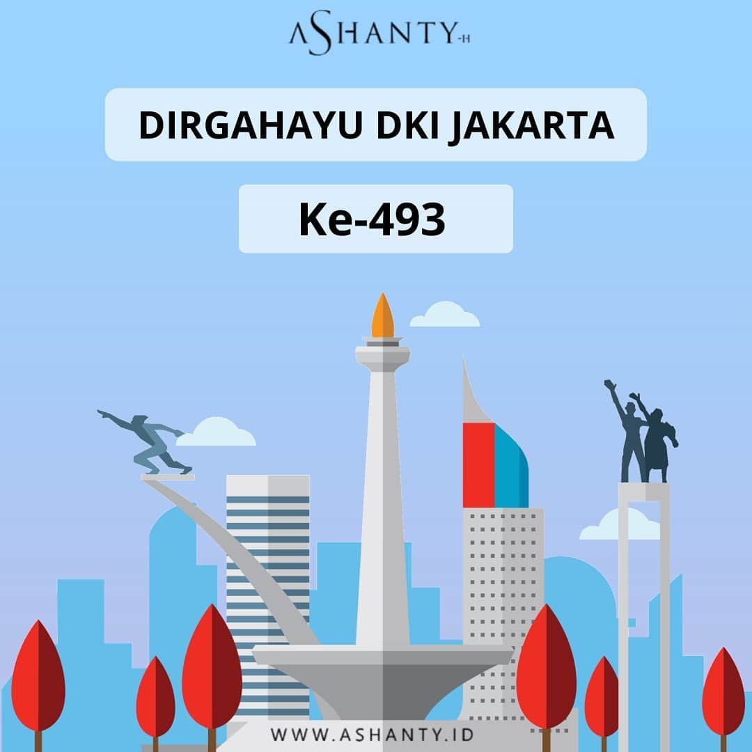 ASHANTY BEAUTY CREAM OFFICIALのインスタグラム：「🎉 Dirgahayu DKI Jakarta ke-493 🎉  #hutdki #ashantyid #jakarta」