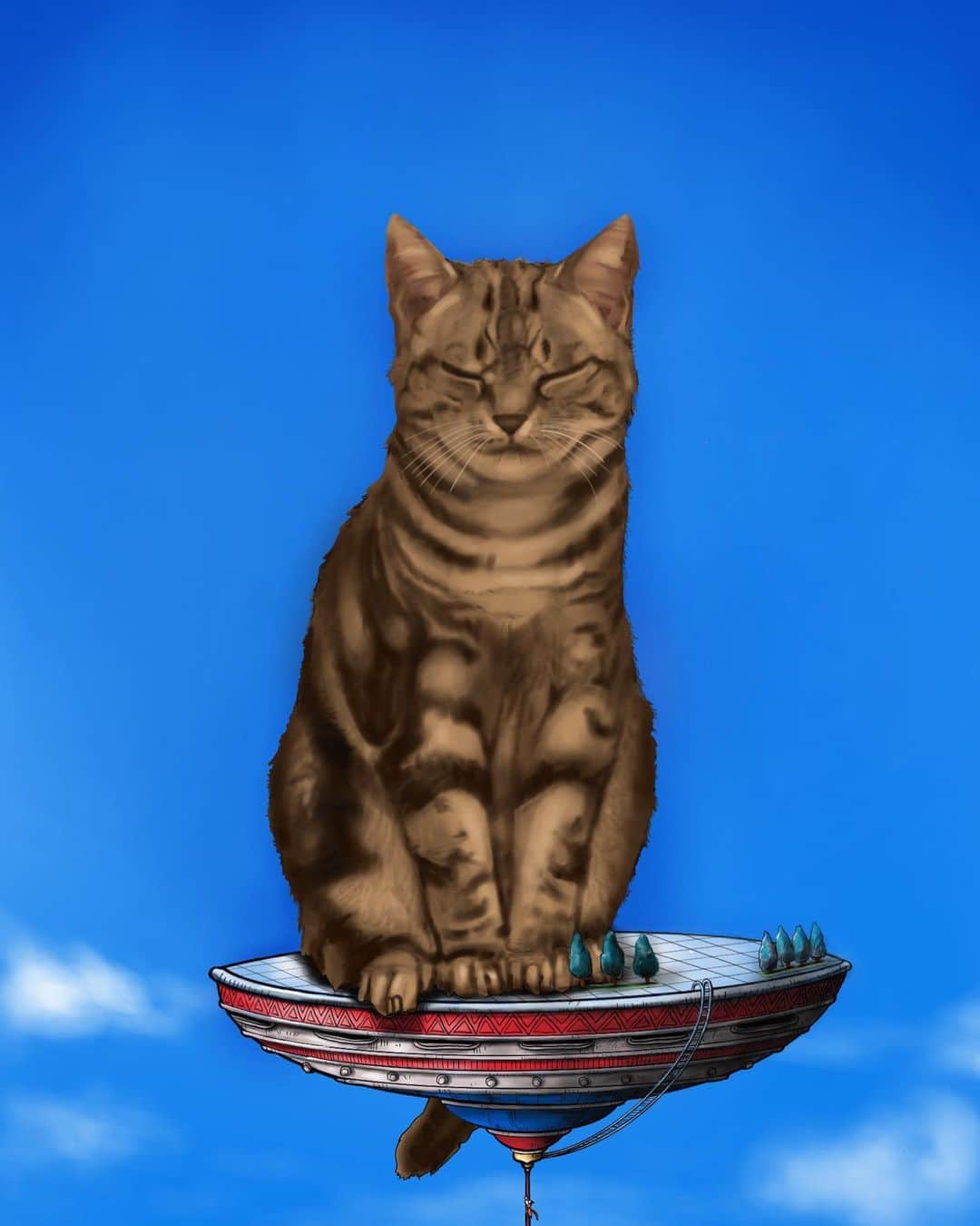 KOHSHIさんのインスタグラム写真 - (KOHSHIInstagram)「I drew a cat！ 友達の猫があまりに可愛かったので 描いてみたよ🐈 その名もカリン様。  こうなるよね  #flow#kohshi#drawing#art#cat#カリン様#dragonball#procreate」6月22日 17時38分 - kohshi_flow