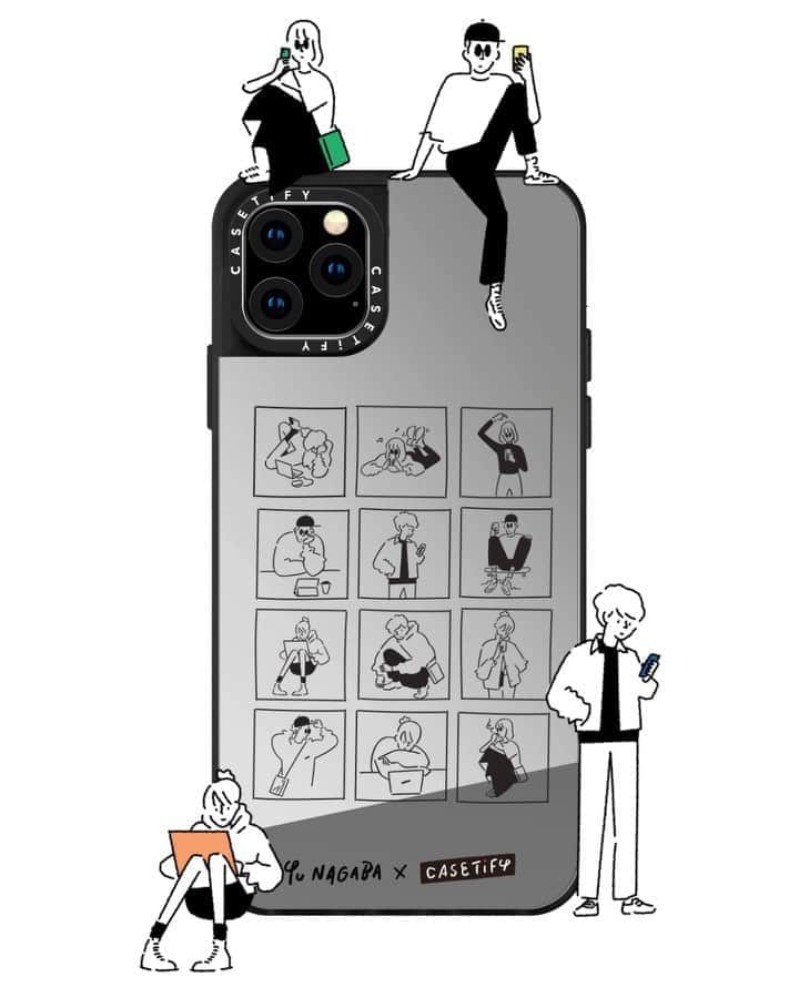 Yu Nagabaのインスタグラム：「Only two days left until the launch of my collaboration with @casetify.  @casetify_jp とのコラボアイテム発売まであと２日。  Animation：@makoto_kubota  #YuNagabaxCASETiFY #CASETiFY #kaerusensei #yunagaba #長場雄」