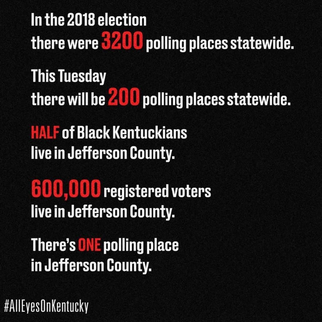 クロエ・グレース・モレッツさんのインスタグラム写真 - (クロエ・グレース・モレッツInstagram)「Hi everyone ! Please repost and tag your friends !  Get the word out !! THIS TUESDAY There’s a massive chance for a big win and BIG change because the primary election is coming up in Kentucky, June 23.  Breonna Taylor was murdered in Louisville and still, there has been no justice. Voter suppression is real; Jefferson County has ONE polling place for 600,000 people.  Mitch McConnell’s got to go and in his place they have the chance to elect a senator, Charles Booker, @booker4ky , who is someone who represents the real values we all need in this moment, whose work politically and on the ground, is in alignment with the change we need to see. Repost, VOTE, and if you’re not from Kentucky you can volunteer and Donate !! Follow the Link in my bio for more ways to get involved and help! #ALLEYESONKENTUCKY remember, voting is an act of resistance ! Votetolive.org」6月23日 3時31分 - chloegmoretz