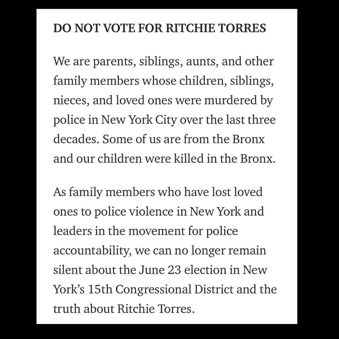 エブロ・ダーデンさんのインスタグラム写真 - (エブロ・ダーデンInstagram)「People in the #BX say #DONOTVOTEFORRitchieTorres .... go to VOTING.nyc」6月22日 20時04分 - oldmanebro