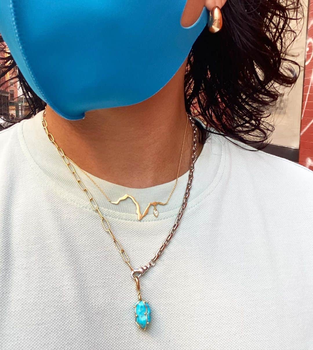 のインスタグラム：「Turquoise🔮 @milamorejewelry」