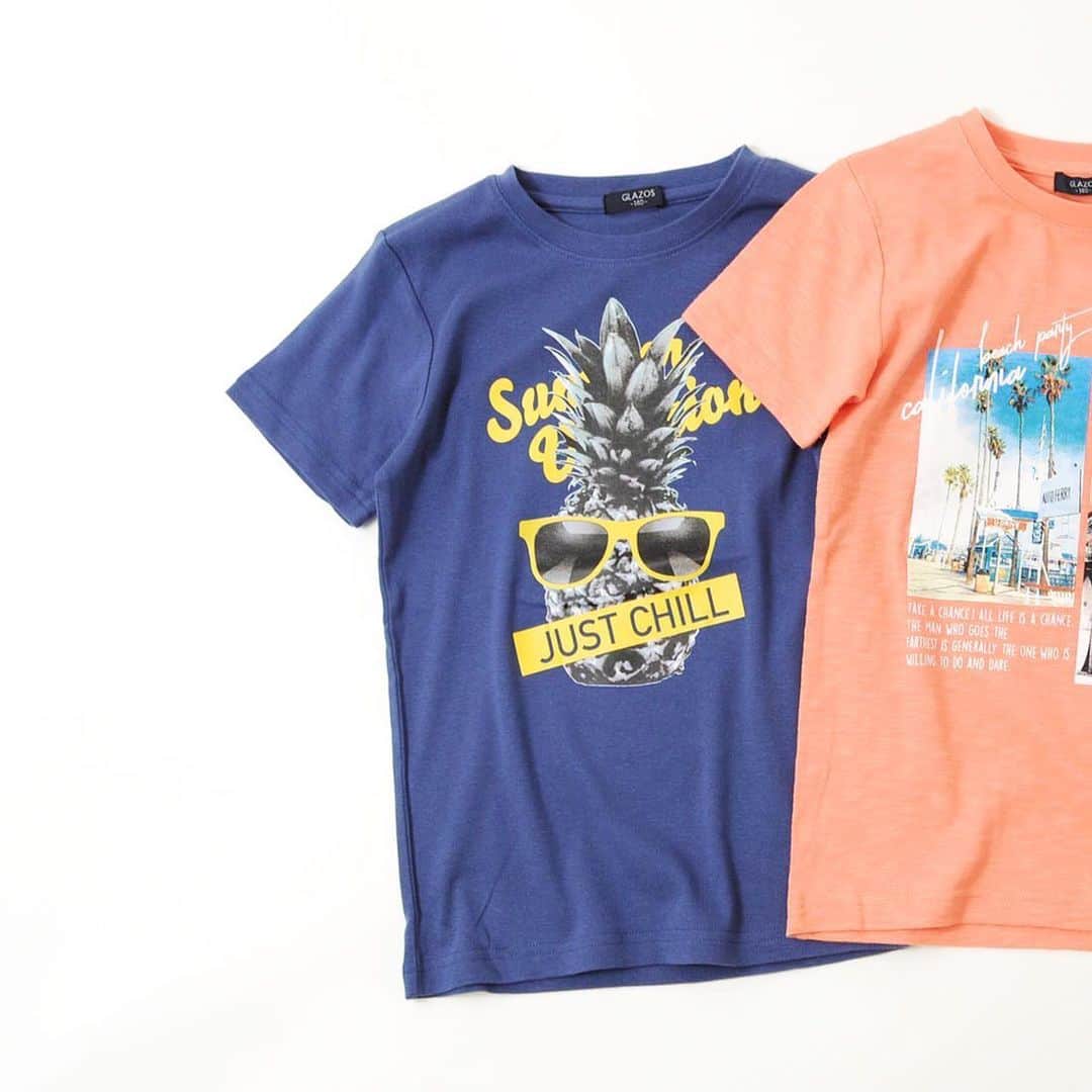 GLAZOSのインスタグラム：「. Summer recommended items !!! . . . 1枚で夏気分なカラーTシャツ . デニムやハーフパンツとの相性も👌 . . . #glazos #グラソス #おススメ #小学生  #小学生男子 #小3男子 #小4男子 #小5男子  #小6男子 #半袖コーデ #ハーフパンツコーデ  #ジュニアブランド #ジュニア服 #boy #kids #fashion #summer #小学生 #中学生 #wear #男の子 #ボーイズファッション #コーデ #プチプラ #Tshirts #tops #new #新作」