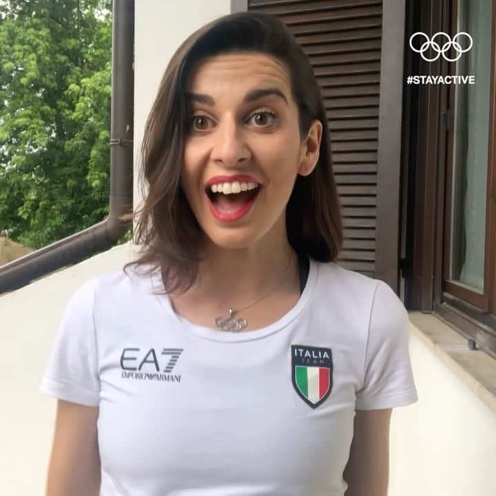 ヴァレンティーナ・マルケイのインスタグラム：「Ci siamo! 🤩 L’Olympic day è alle porte e insieme a tanti atleti olimpici di tutto il mondo, per 24 ore, daremo vita al più grande digital workout!  Partecipa con noi!  Sarò live domani mattina alle 11 sull’account di @conisocial per allenarmi con voi!🚀💃🏻💪🏻 • Nelle stories troverete nel corso della giornata quello che vi aspetta!💪🏻😉 • • Olympic day is here! Tomorrow, Join me and other Olympians for the largest 24h digital workout!  This Olympic Day, Olympians and athletes from all over the globe are here to keep you active from home!  Live on @olympicchannel ! Link in bio for a preview of what we are gonna do alla together!  #StayActive #stayStrong  #OlympicDay @olympics @olympicchannel @conisocial」