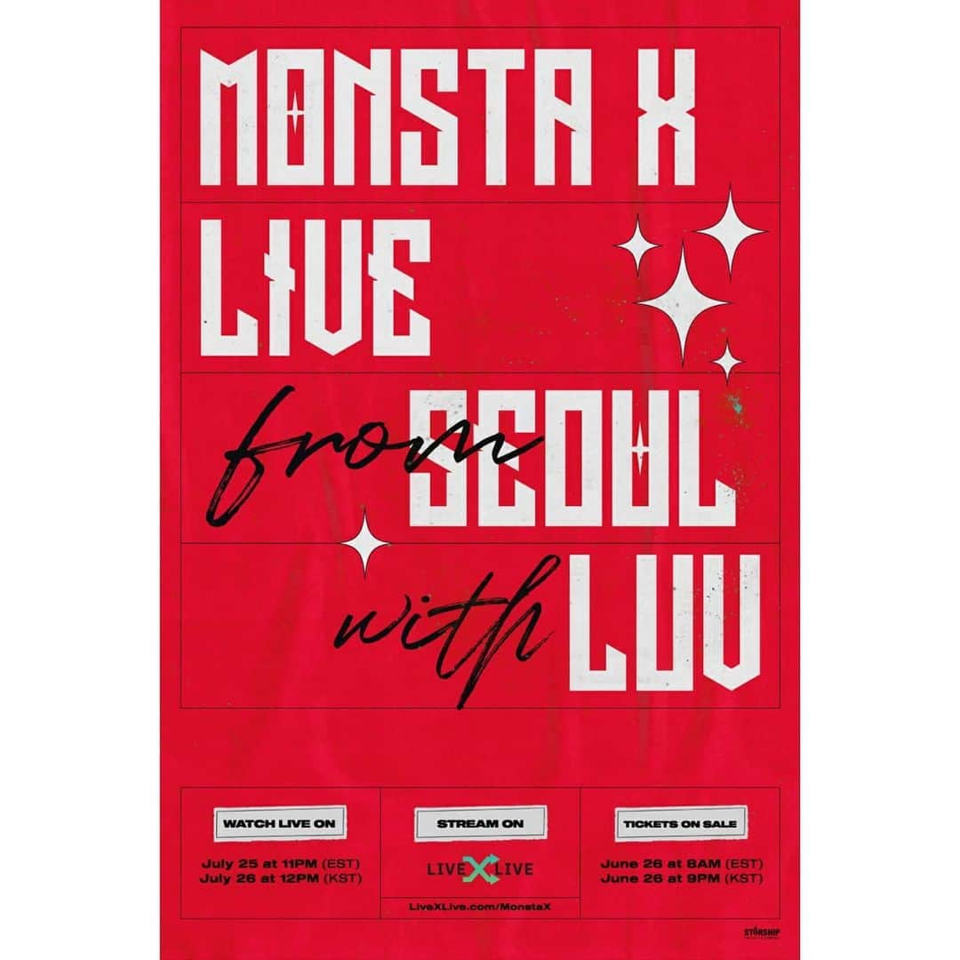 Monsta Xさんのインスタグラム写真 - (Monsta XInstagram)「Ticket on sale this Friday 06/26 at 8am EST 👉🏻 http://livexlive.com/monstax  #MONSTAX #MONSTA_X #몬스타엑스」6月22日 22時30分 - official_monsta_x