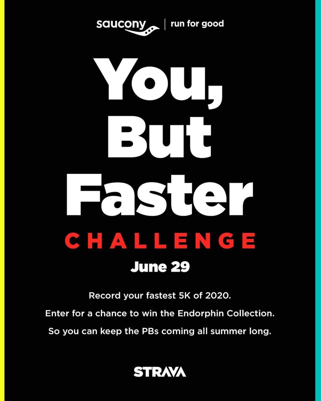 サッカニーさんのインスタグラム写真 - (サッカニーInstagram)「You, but faster. ⁣ ⁣ We’ve joined forces again with @strava. ⁣ ⁣ The Endorphin Challenge begins June 29. Link in bio for all the details.⁣ ⁣ #RunForGood」6月22日 23時18分 - saucony