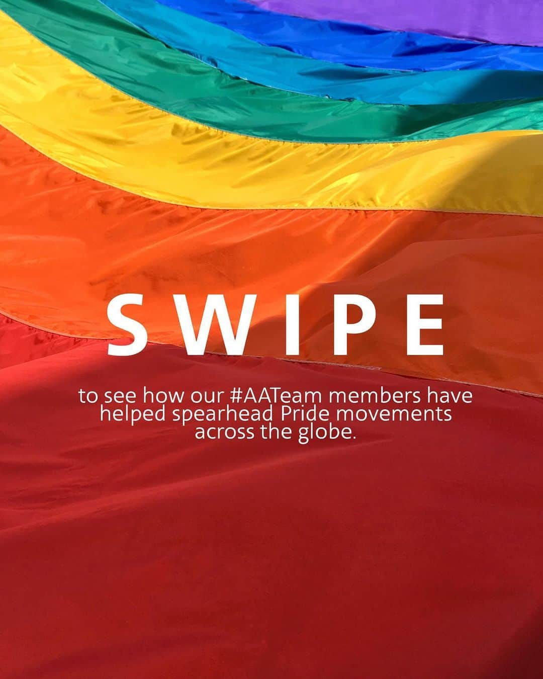 アメリカン航空のインスタグラム：「Our #AATeam members have been helping spearhead diversity and inclusion at work and in the communities they serve with Pride chapters across our global network — creating awareness of LGBTQ issues and supporting those around them.」