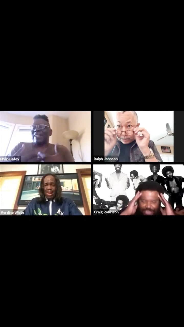 アース・ウィンド・アンド・ファイアーのインスタグラム：「Our good friend actor/comedian @mrcraigrobinson had some words for us on a zoom call after he heard about Earth, Wind, Fire & Water #EWFW」