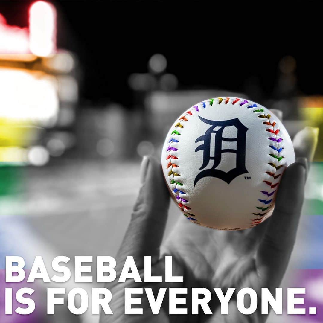 デトロイト・タイガースさんのインスタグラム写真 - (デトロイト・タイガースInstagram)「Baseball is for everyone. #PrideMonth」6月23日 0時05分 - tigers