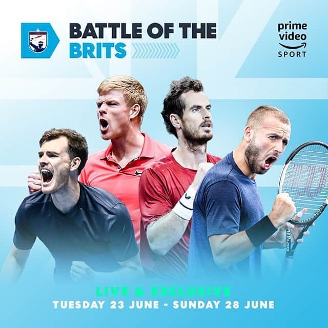 カイル・エドマンドさんのインスタグラム写真 - (カイル・エドマンドInstagram)「Watch #battleofthebrits LIVE on @PrimeVideoSport 23-28 June」6月23日 2時06分 - kyle.edmund