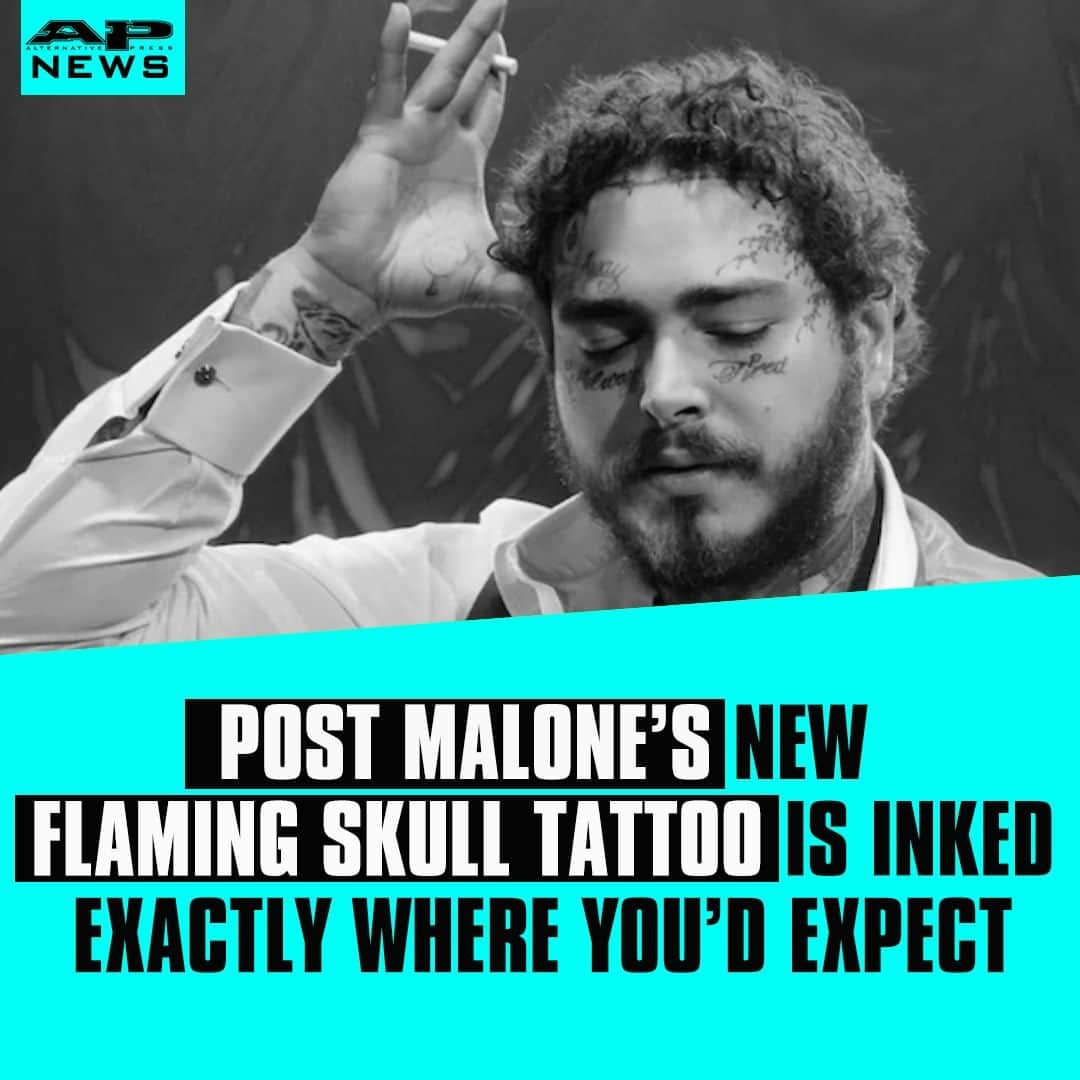 Alternative Pressさんのインスタグラム写真 - (Alternative PressInstagram)「@postmalone is expanding his tattoo collection with this massive, new, skeleton piece—and you might be surprised where it is 💀⁠ LINK IN BIO⁠ .⁠ .⁠ .⁠ #postmalone #posty #postmaleontattoos #postmalonenewtattoos #skulltattoo #tattoo #tattoos #musiciantattoos #altpress #alternativepress」6月23日 3時01分 - altpress