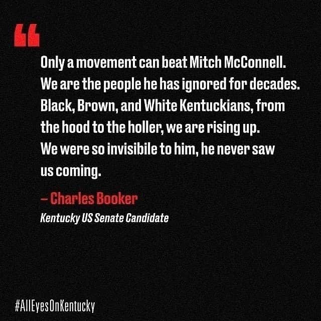 サマンサ・ロンソンさんのインスタグラム写真 - (サマンサ・ロンソンInstagram)「“Only a movement can beat Mitch McConnell. We are the people he has ignored for decades.  Black, Brown, and White Kentuckians, from the hood to the holler, we are rising up. We were so invisible to him, he never saw us coming.” Charles Booker @booker4ky (KY-Sen.) VOTE this Tues., June 23rd. EVEN IF YOU DON’T LIVE IN KENTUCKY, SWIPE TO THE LAST SLIDE TO LEARN HOW YOU CAN HELP #AllEyesOnKentucky」6月23日 5時35分 - samantharonson