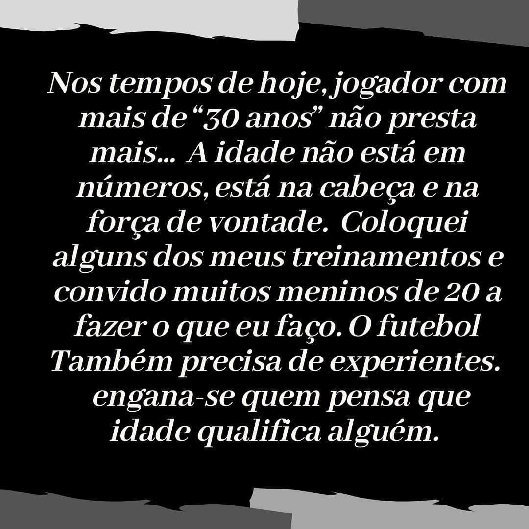 ニウトン・フェヘイラ・ジュニオールさんのインスタグラム写真 - (ニウトン・フェヘイラ・ジュニオールInstagram)「Hoje escutei que havia um time “grande” querendo o meu nome mas que eles tem “medo” pela minha idade.... Até quando vamos desvalorizar atletas que ainda estão em alto nível e podem passar não só experiência aos que vem chegando como ajudar muito ainda dentro de campo!? Sabe qual foi a minha resposta!? Então eu não devo mesmo servir para o clube. Pois a vontade que eu estou de jogar não é ego, série A ou B que vai me fazer decidir para onde eu vou. Mas sim aquele que me entregar a camisa e ter a certeza de que eu ainda no auge dos meus 33 anos tenho muito carinho pra dar e muita grama para levantar! #respeito」6月23日 5時44分 - volantenilton19