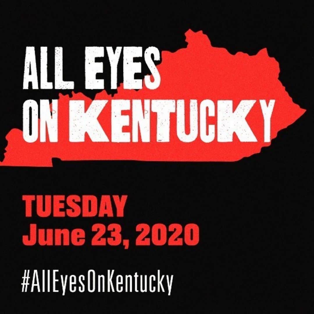アダム・シャピロのインスタグラム：「Jefferson County has ONE polling place for 600,000 people. In the middle of a pandemic! Voter suppression is real. This is not ok. ALSO... Breonna Taylor was murdered in Louisville Kentucky and still, there has been no justice. Soooooo #alleyesonkentucky  Follow and support @blackvotersmtr」