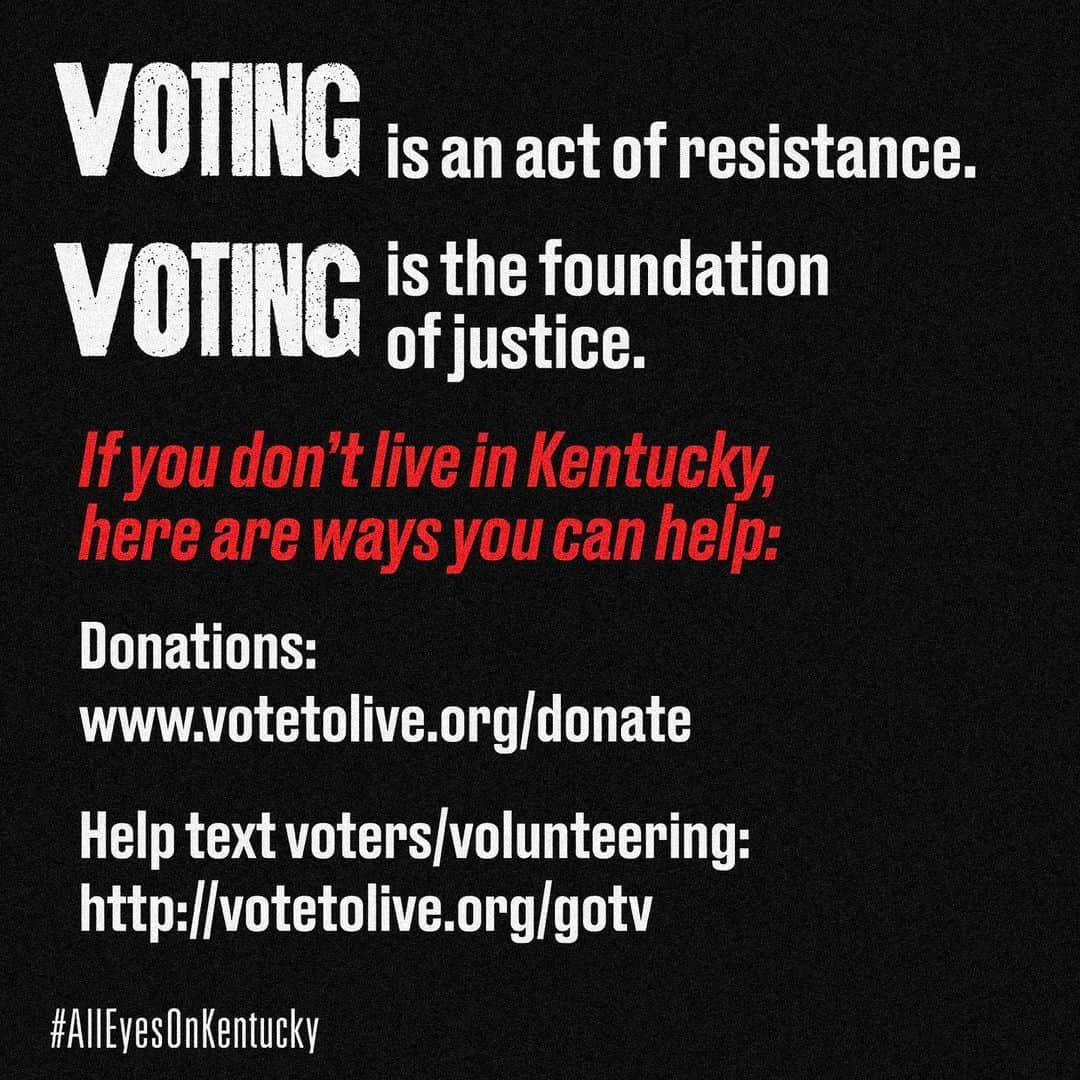 セイント・ヴィンセントさんのインスタグラム写真 - (セイント・ヴィンセントInstagram)「There is a primary election in Kentucky this Tuesday, June 23. There has been no justice for #breonnataylor in Louisville. Voter suppression is real; Jefferson County has ONE polling place for 600,000 people. #AllEyesOnKentucky」6月23日 6時26分 - st_vincent