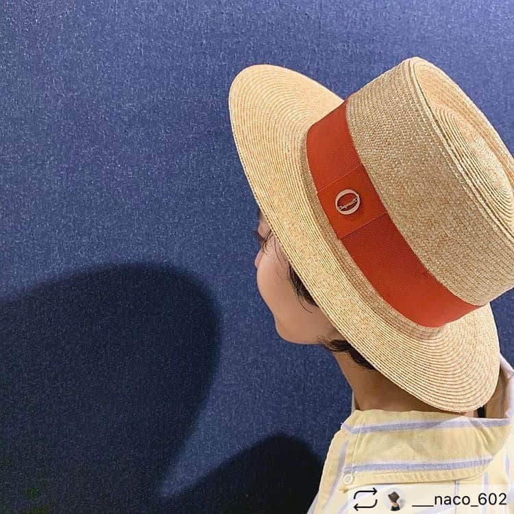 花沢美音のインスタグラム：「弊社スタッフ @chapeaud_o スタイリング  #帽子 #帽子コーデ #fashionista  #hat #summerfashion #hopecoltd」
