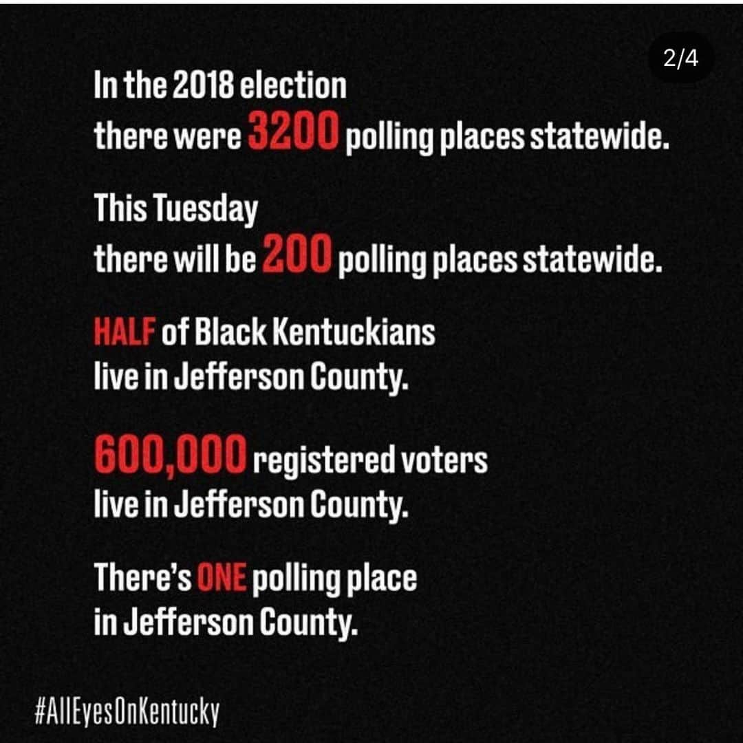 メイ・ホイットマンさんのインスタグラム写真 - (メイ・ホイットマンInstagram)「Repost from @issarae • There’s been lots of talk about combatting systemic racism... Voter suppression is a tool of the system against us. This system is the reason why there’s been no justice for #BreonnaTaylor, who was murdered in Louisville. There is a primary election coming up in Kentucky TOMORROW to get rid of one of the biggest enemies of our justice: Senator Mitch McConnell.  Jefferson County has ONE polling place for 600,000 people. We have the chance to elect a senator, Charles Booker (@booker4ky), whose work politically and on the ground, is in alignment with the change we want to see. Don’t let the attempts to suppress our voices succeed. If you’re not in Kentucky, but want to stop voter suppression, you can donate @ votetolive.org. #AllEyesOnKentucky」6月23日 12時10分 - mistergarf