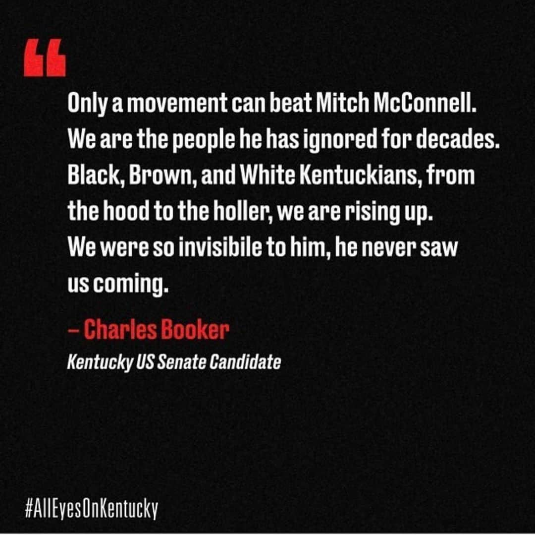 メイ・ホイットマンさんのインスタグラム写真 - (メイ・ホイットマンInstagram)「Repost from @issarae • There’s been lots of talk about combatting systemic racism... Voter suppression is a tool of the system against us. This system is the reason why there’s been no justice for #BreonnaTaylor, who was murdered in Louisville. There is a primary election coming up in Kentucky TOMORROW to get rid of one of the biggest enemies of our justice: Senator Mitch McConnell.  Jefferson County has ONE polling place for 600,000 people. We have the chance to elect a senator, Charles Booker (@booker4ky), whose work politically and on the ground, is in alignment with the change we want to see. Don’t let the attempts to suppress our voices succeed. If you’re not in Kentucky, but want to stop voter suppression, you can donate @ votetolive.org. #AllEyesOnKentucky」6月23日 12時10分 - mistergarf